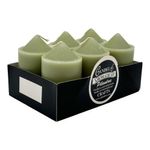 Set de 6 Velas Pistacho