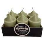 Set de 6 Velas Pistacho
