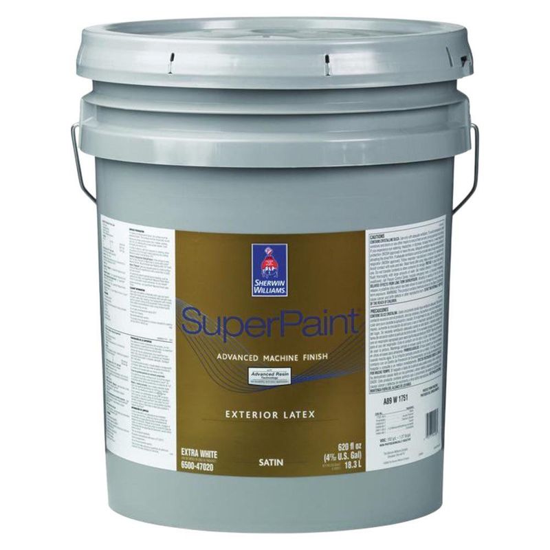 Pintura Látex Exterior SuperPaint Extra Satín Blanco 18.9 L