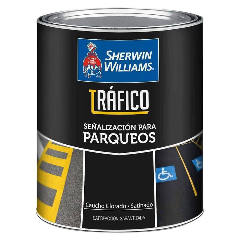 Pintura Tráfico Negro 1 L Satinado