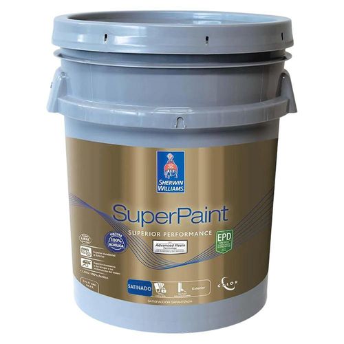 Pintura Látex Exterior SuperPaint Satinado 100% Acrílica 18.9 L