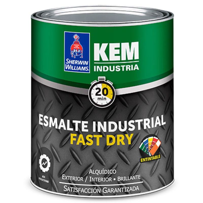 Esmalte Industrial Extra White 1/4 Galón