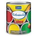 Pintura Látex Mate Blanco Colorámica Interior y Exterior 1 L