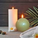 Vela Esfera Decorativa Olivo No.9
