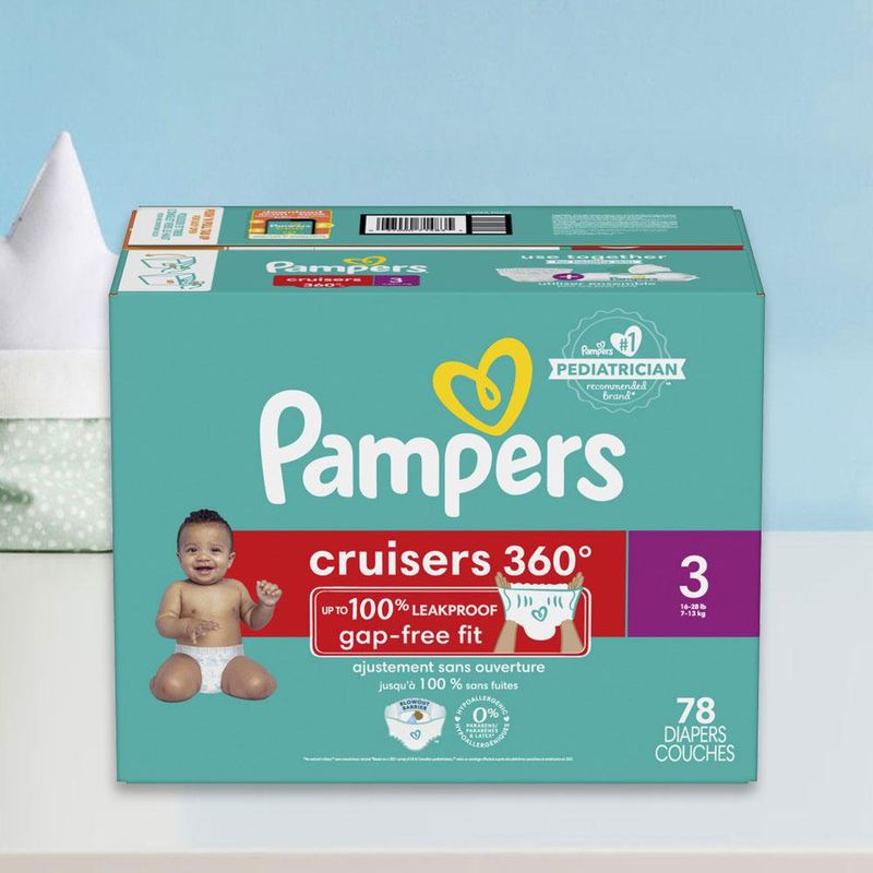 Pañal Cruisers 360° Talla 3 78 Uds - Pampers