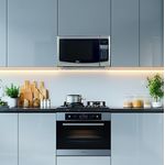 Microondas 1.2 Pies Digital Gris Con Negro