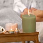 Vela Cilindro Olivo J3