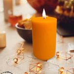 Vela Cilindro Miel J6