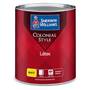 Pintura Látex Mate Colonial Style Rojo Barro 1 L