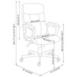 Silla Ejecutiva Ergonómica Gris con Apoyabrazos Acolchados