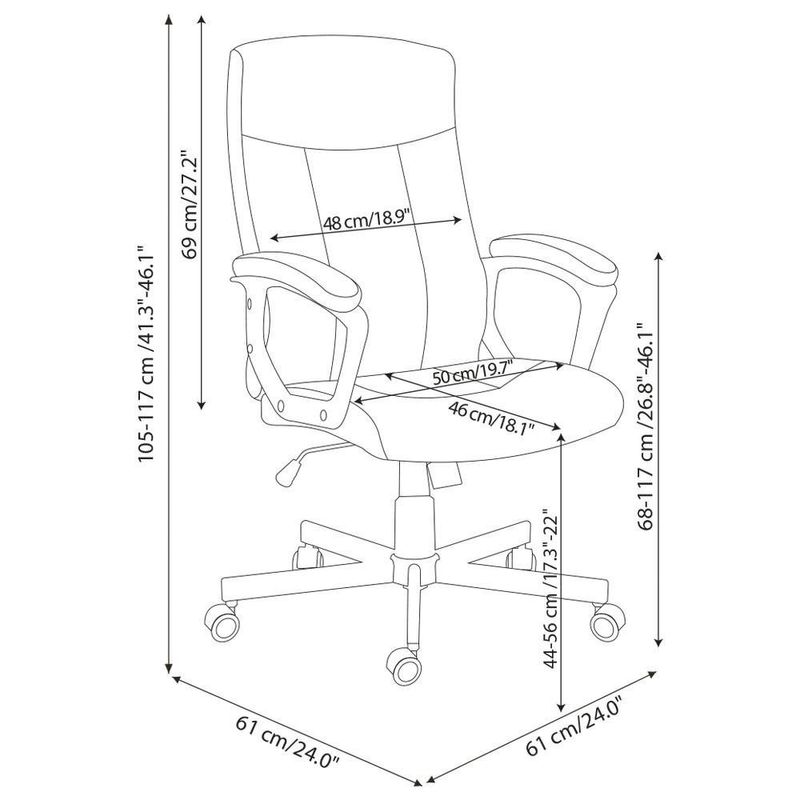 Silla Ejecutiva Ergonómica Gris con Apoyabrazos Acolchados