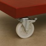 Rueda Polipropileno 3 Plg Giratoria con Espiga y Freno 90 Kg