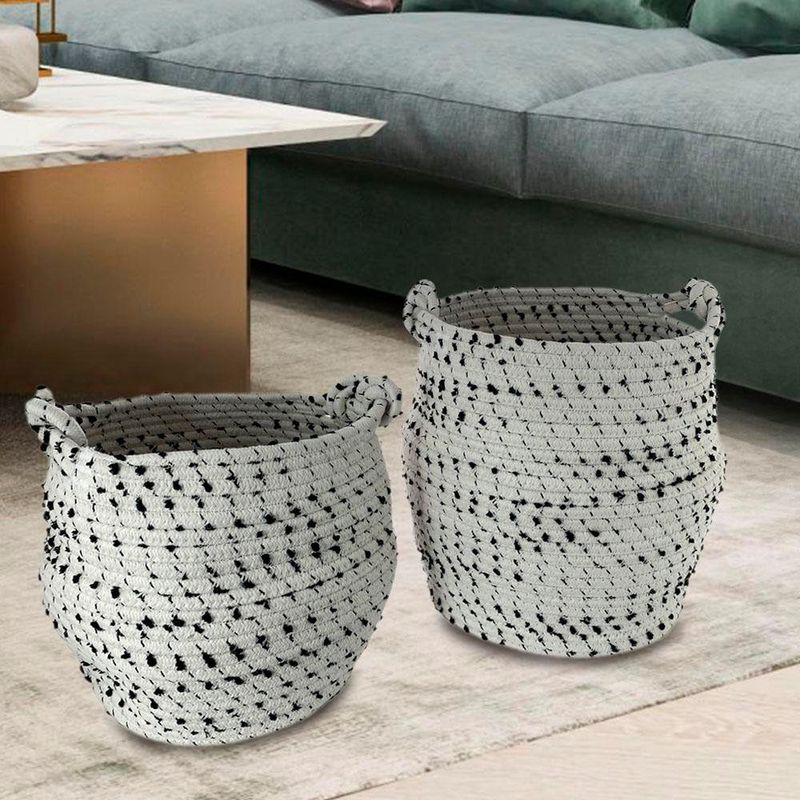 Set de Cestas Blanco 2 Pzas 24x24x29 Cm - Concepts