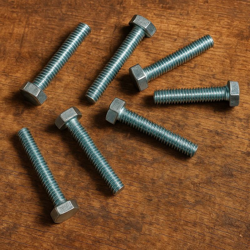 Tornillo Hexagonal Galvanizado 5/16 X 2.5 Plg a Granel