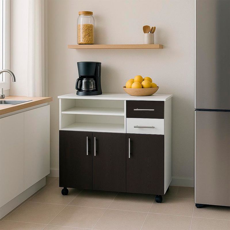 Mueble con Rodos para Microondas