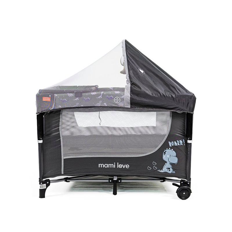Corral Cuna Convertible Diseño Madison Color Gris