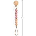 Sujetador de Chupete de Silicón Rosa