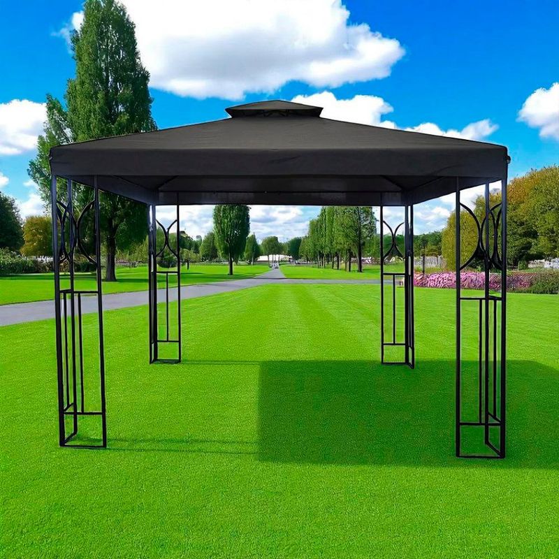 Toldo para Exterior con Columnas Metálicas