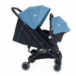 Carruaje Travel System Lucca Azul y Negro