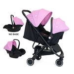 Carruaje Travel System Lucca Rosado y Negro