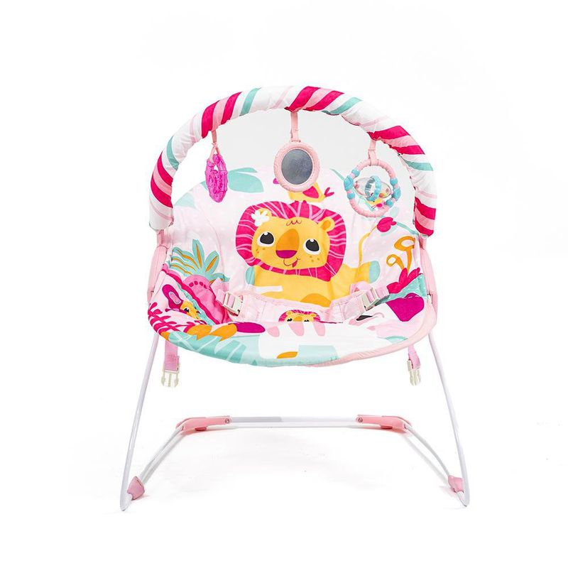Silla Mecedora Infantil León Rosado
