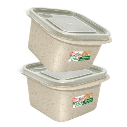 Set de 2 Herméticos Medianos Gris