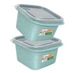 Set de 2 Herméticos Medianos Celeste