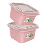 Set de 2 Herméticos Medianos Rosados
