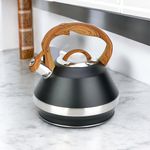 Tetera Negra 3.4L Efecto Madera y Doble Base