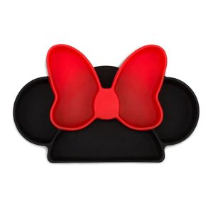 Plato de Silicón con Divisiones Tipo Moño Minnie