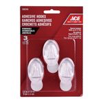 Set de 3 Ganchos Adhesivos Blancos 2.2 Lb