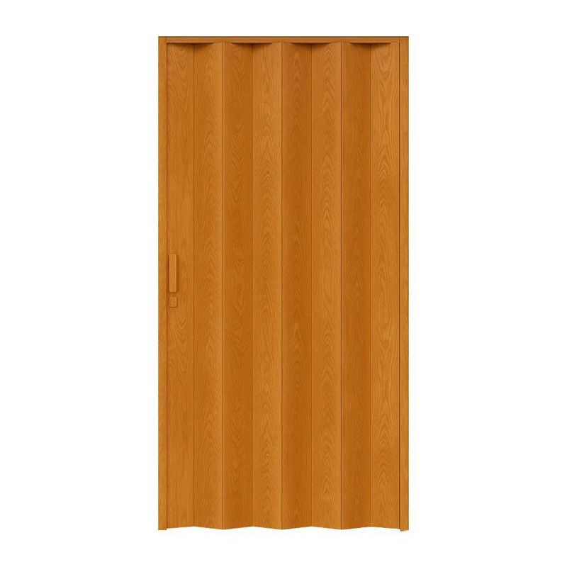 Puerta Plegable de PVC Color Miel 90x210 Cm