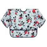 Babero Impermeable con Mangas Mickey Azul