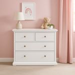 Gavetero Monet De 4 Gavetas Blanco 96X49X87 Cm - Tvilum