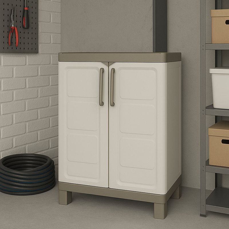 Gabinete-Bajo-con-Puertas-Dobles-Curver-Beige