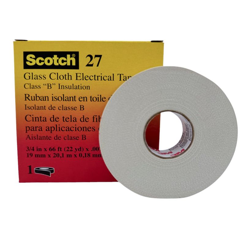 Cinta Eléctrica de Tela Vidrio 3/4 Plg X 66 Pies