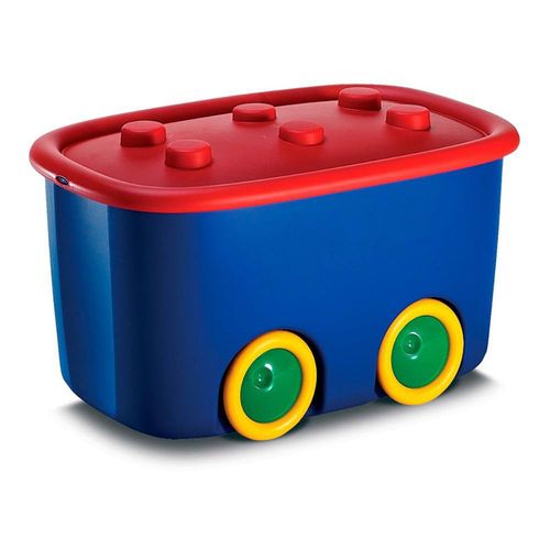 Caja Organizadora Infantil Azul con Ruedas