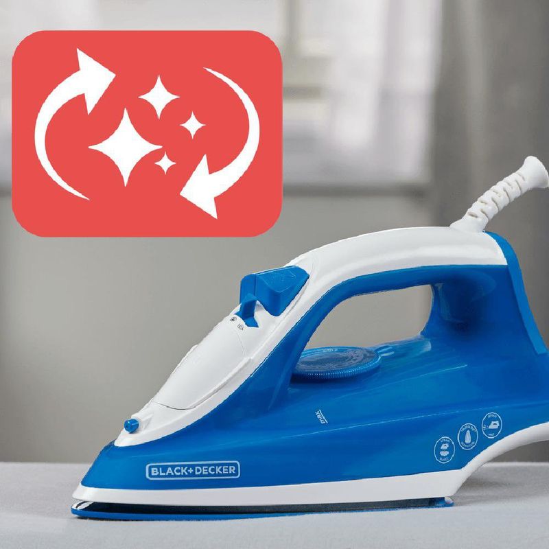 Plancha de Vapor con Golpe de Vapor Verde