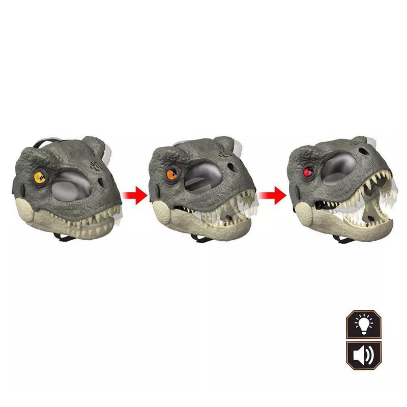 Máscara de Dinosaurio con Mandíbula Móvil