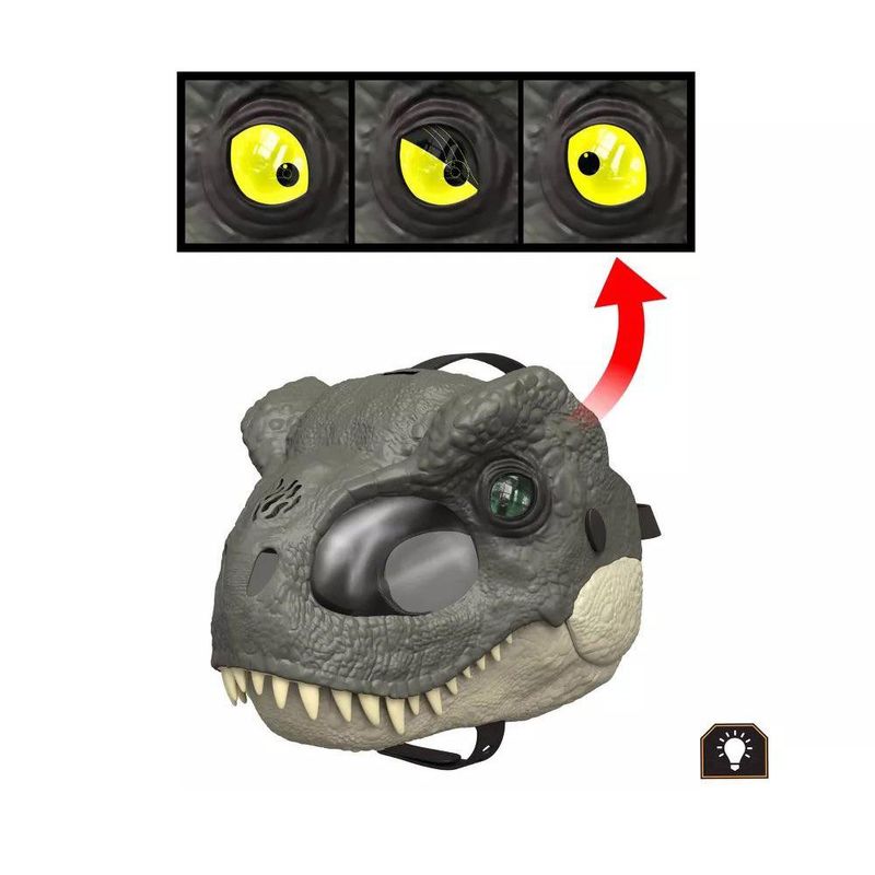 Máscara de Dinosaurio con Mandíbula Móvil