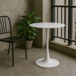 Mesa Redonda Blanca 60 Cm