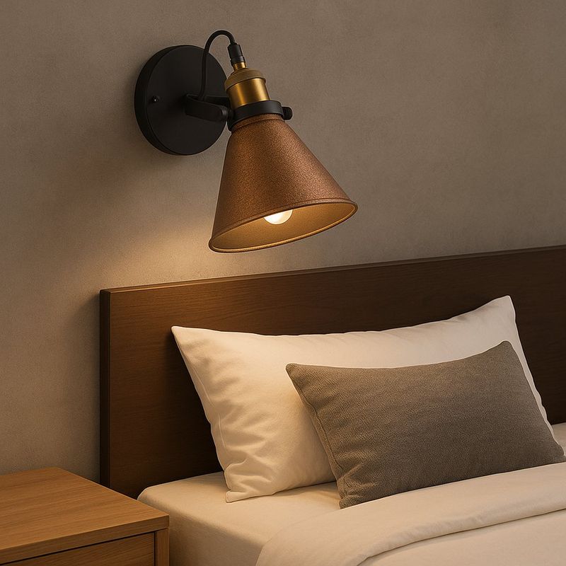 Lámpara de Pared Lumena Acabado Aluminio Rústico