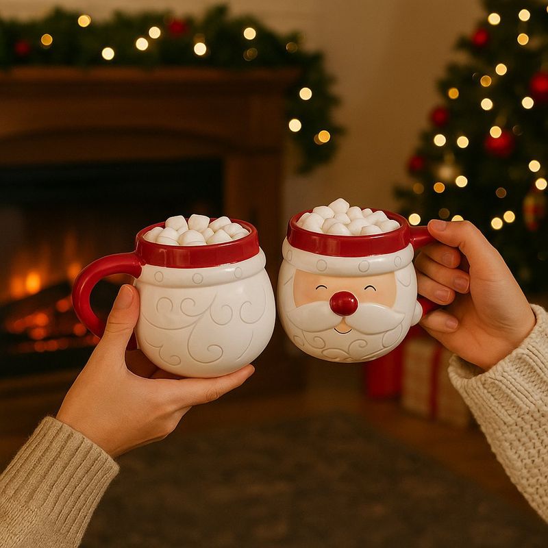 Taza Navideña Santa 15.9 Oz