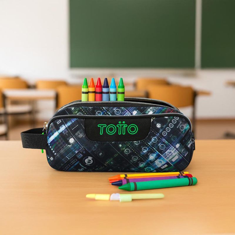 Estuche Multiuso Negro y Azul Agapec