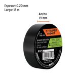 Cinta de Aislar Negra de 3/4 Plg x 18 M