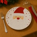 Plato Decorativo Navideño Santa 7.8Plg