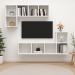 Cubo de Almacenamiento en Melamina Blanco