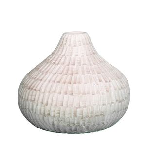 Florero Decorativo Texturizado Beige