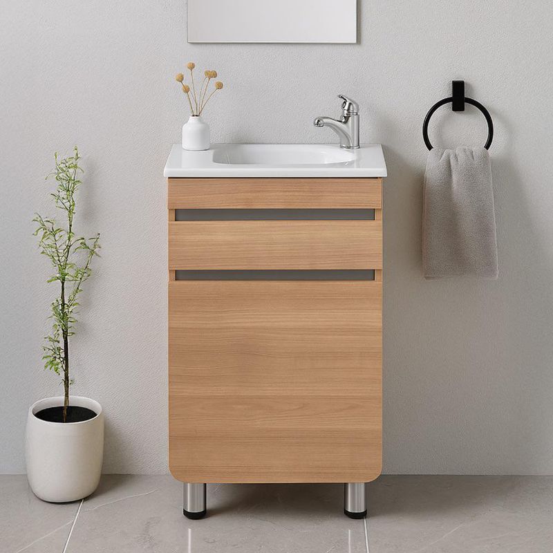 Mueble Aluvia Miel 40X35 Cm Con Lavamanos - Corona