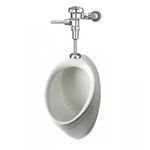 Mingitorio Curvo con Flu x ometro Manual 56 X 33 cm Blanco